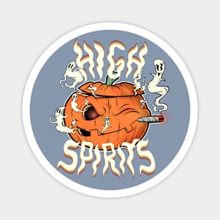 High Spirits Jack O Lantern Version Halloween Magnet